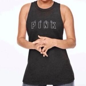 PINK Victoria's Secret Charcoal Tank Top